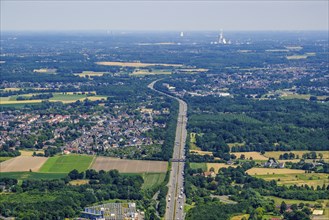 Motorway A2 in the area of Recklinghausen. Ruhr area, North Rhine-Westphalia, Germany, Europe