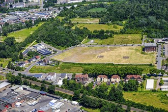 Neue Mitte Recklinghausen industrial estate on the site of the former Blumenthal mine. Ruhr area,