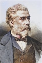 Victor Balaguer, born 1824, died 1901, Catalan politician and author. From La Ilustracion Espanola