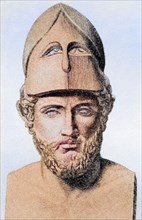 Pericles, ca. 495 to 429 BC Greek statesman, orator and general of Athens. From the book History of