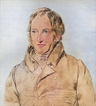 Georg Wilhelm Friedrich Hegel, 1770 to 1831, German philosopher, Historical, digitally restored