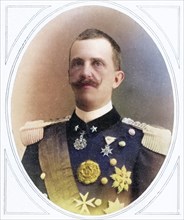 Victor Emmanuel III, 1869 to 1947, King of Italy from 1900 to 1946, Emperor of Ethiopia from 1936