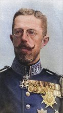 Gustaf V, Oscar Gustaf Adolf, 1858 to 1950, King of Sweden. From The Illustrated War News,