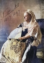 Queen Victoria, 1819-1901, the authorised photograph for the Diamond Jubilee of 1897, from the book