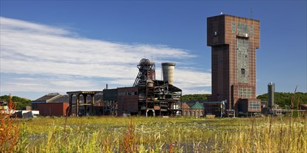 Hammerhead tower of the former Heinrich Robert colliery, Ost colliery, Hamm, Ruhr area, North