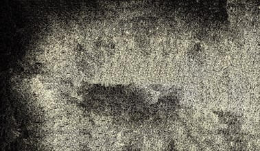 Abstract grainy artwork with a noisy texture in black and white