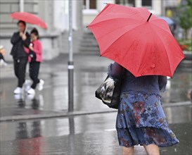 Woman with umbrella