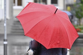 Woman with umbrella