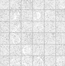 A grid pattern of square white and gray tiles with a clean and minimalistic appearance