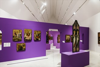 Interior view, Museum Unterlinden, Musée Unterlinden, Colmar, Alsace, France, Europe