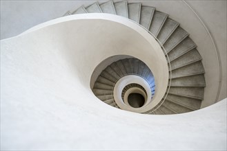 Spiral staircase, Unterlinden Museum, Musée Unterlinden, new building by architects Herzog and de