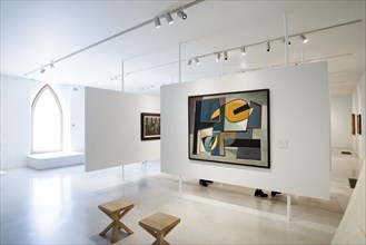 Interior view, Museum Unterlinden, Musée Unterlinden, Colmar, Alsace, France, Europe