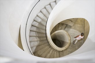 Spiral staircase, Unterlinden Museum, Musée Unterlinden, new building by architects Herzog and de