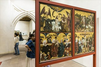 Interior view, Museum Unterlinden, Musée Unterlinden, Colmar, Alsace, France, Europe