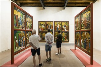 Interior view, Museum Unterlinden, Musée Unterlinden, Colmar, Alsace, France, Europe