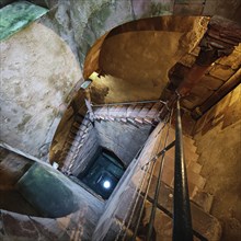 According to the inscription, the historic mikvah was built in 1260, the shaft is 25 metres deep