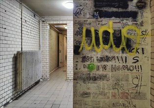 Public men's toilet at the town hall, interior view, Bochum, Ruhr area, North Rhine-Westphalia,