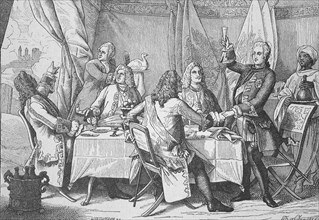 Crown Prince Frederick of Prussia in the camp of Prince Eugene Francis, Prince of Savoy-Carignan