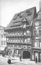 The Demmersche Haus, Huneborstelsche Haus im Sack in Braunschweig, around 1870, Lower Saxony,