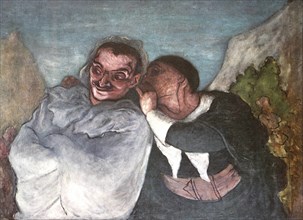 Painting by Honoré Daumier (born 26 February 1808 in Marseille. died 10 February 1879 in