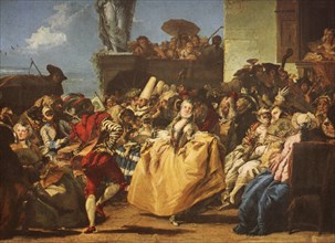 Painting by Giovanni Domenico Tiepolo (b. 30 August 1727 in Venice, d. 3 March 1804 in Venice),