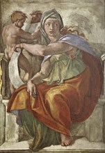 Painting by Michelangelo Buonarroti (b. 6 March 1475 in Caprese, Tuscany. d. 18 February 1564 in