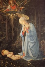 Painting by Filippo Tommaso Lippi (also Fra Lippo Lippi, born around 1406 in Florence. died  around