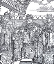 The congress of the Princess of Vienna. On Maximilian's right hand is his grandchild Mary, further