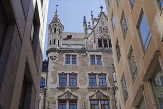 New Town Hall in Munich, Upper Bavaria, Bavaria, Free State, Germany, Isar Valley, Isar, Europe