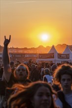 Evening atmosphere at the Wacken Open Air in Wacken. The traditional metal festival takes place