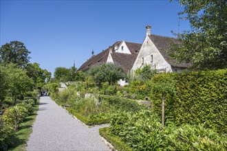 Cell house and historic herb garden, Ittingen Charterhouse, Warth-Weiningen near Frauenfeld, Canton