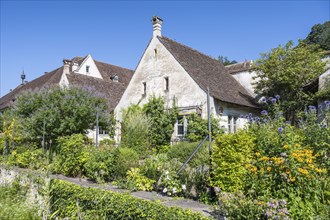 Cell house and historic herb garden, Ittingen Charterhouse, Warth-Weiningen near Frauenfeld, Canton