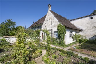 Cell house and historic herb garden, Ittingen Charterhouse, Warth-Weiningen near Frauenfeld, Canton