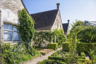 Cell house and historic herb garden, Ittingen Charterhouse, Warth-Weiningen near Frauenfeld, Canton