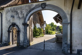 Side entrance, portal, Ittingen Charterhouse, Warth-Weiningen near Frauenfeld, Canton Thurgau,