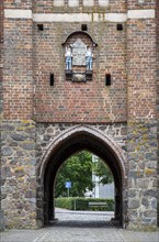 Anklamer Tor, east side, Gothic brick building from the early 14th century, formerly a stone gate,