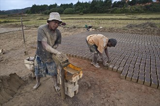 Workers in a brickyard (Ambositra, Madagascar)