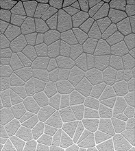 Abstract geometric pattern with textured gray shapes resembling a mosaic