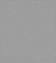 Abstract gray mosaic pattern with interconnected geometric shapes and textured surface