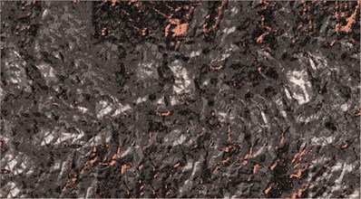 Dark textured pattern with scattered red and black rough patches, resembling a gritty stone surface