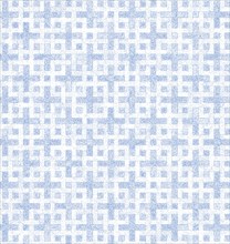 A geometric pattern featuring blue crosses on a white background, creating a textured, minimalistic