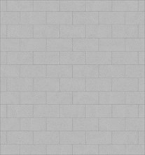 A grey brick wall with a uniform rectangular brick pattern