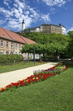 Princely Greiz Park and Upper Castle, residential town of Greiz, Thuringia, Germany, Europe