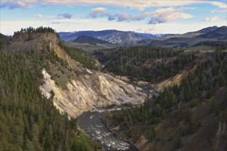 River Valley Yellowstone National Park. Wyoming, United States, North America