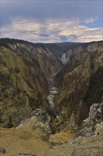 Yellowstone River Falls Yellowstone National Park. Wyoming, United States, North America