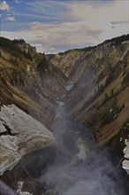 Yellowstone River Falls Yellowstone National Park. Wyoming, United States, North America