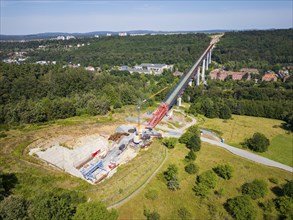 The new bridge on the Pirna southern bypass will be 916 metres long, 70 metres high and require 7,