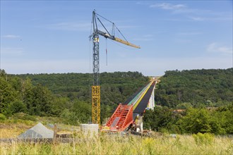 The new bridge on the Pirna southern bypass will be 916 metres long, 70 metres high and require 7,