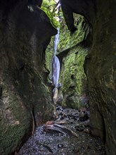 Waterfall Sombrio Beach. Vancouver Island British Columbia, Canada, North America