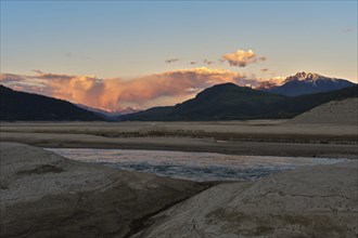 Sunset near Revelstoke British Columbia, Canada, North America